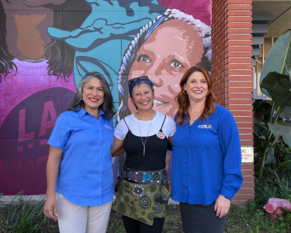 Name 211 LA Staff in Front of Mural