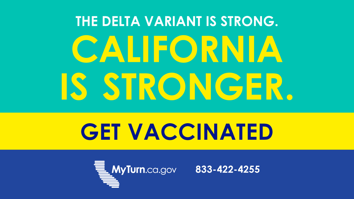 CA COVID-19 Banner for Vaccine Appointments