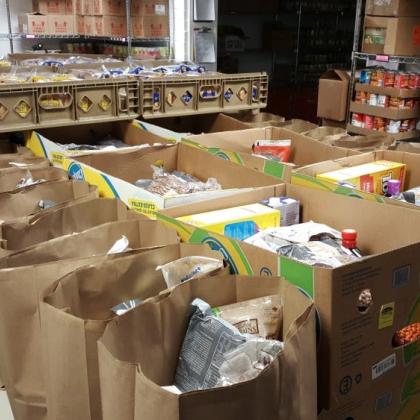 Food in brown bags
