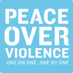 Peace over Violence Emergency Hotline Logo